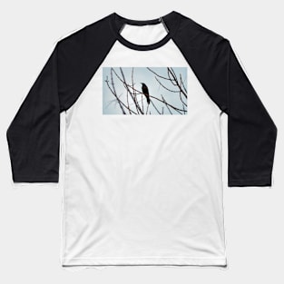 Common Grackle Perched In A Tree Baseball T-Shirt